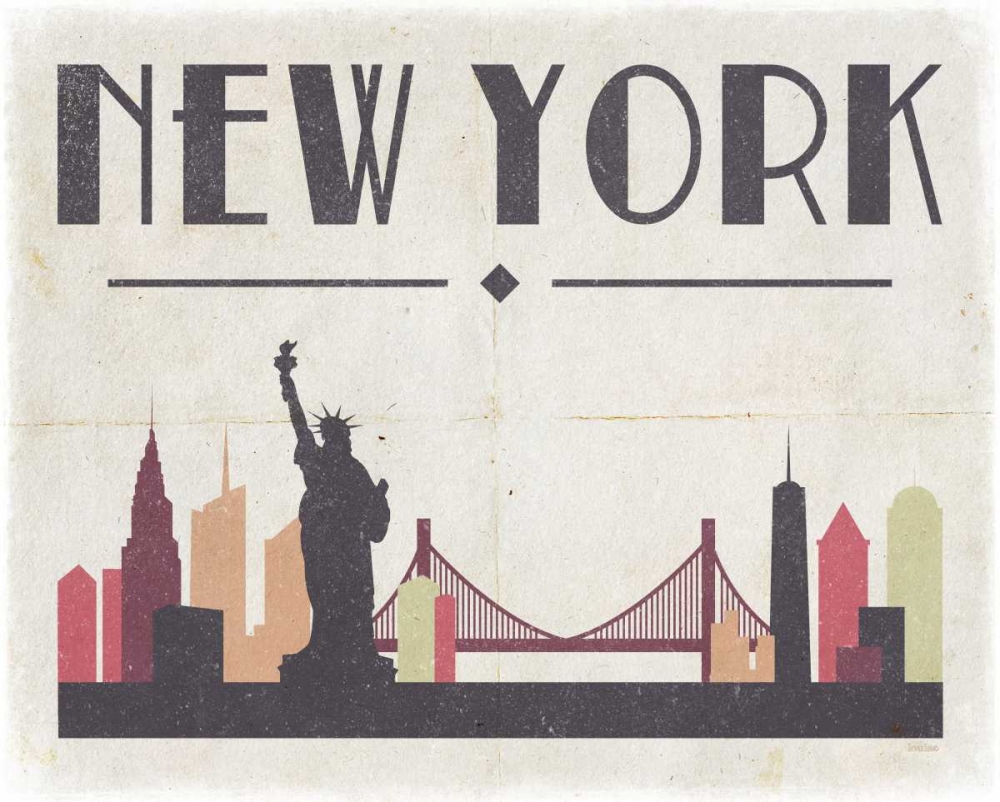 Wall Art Painting id:138375, Name: New York, Artist: Louise, Gigi