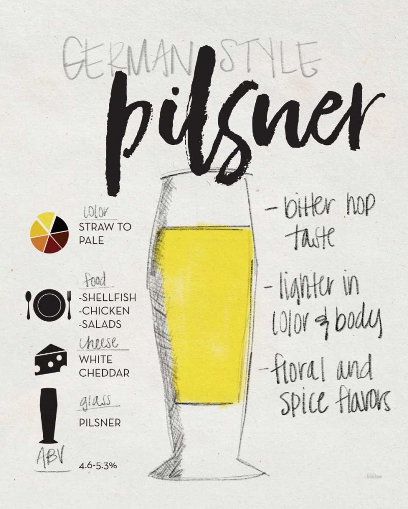 Wall Art Painting id:138385, Name: Pilsner, Artist: Louise, Gigi