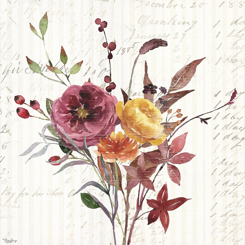 Wall Art Painting id:300102, Name: Wild Floral 2, Artist: Louise, Gigi