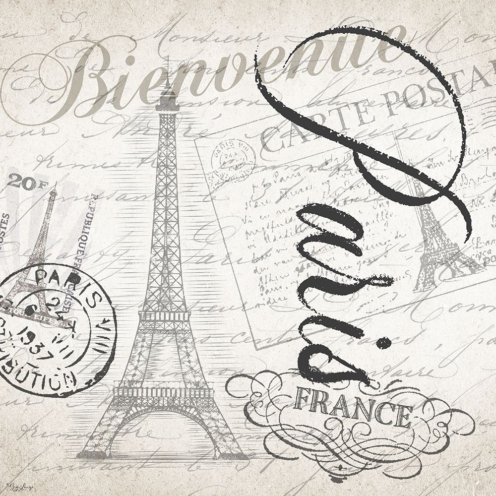 Wall Art Painting id:331568, Name: Paris Post, Artist: Louise, Gigi