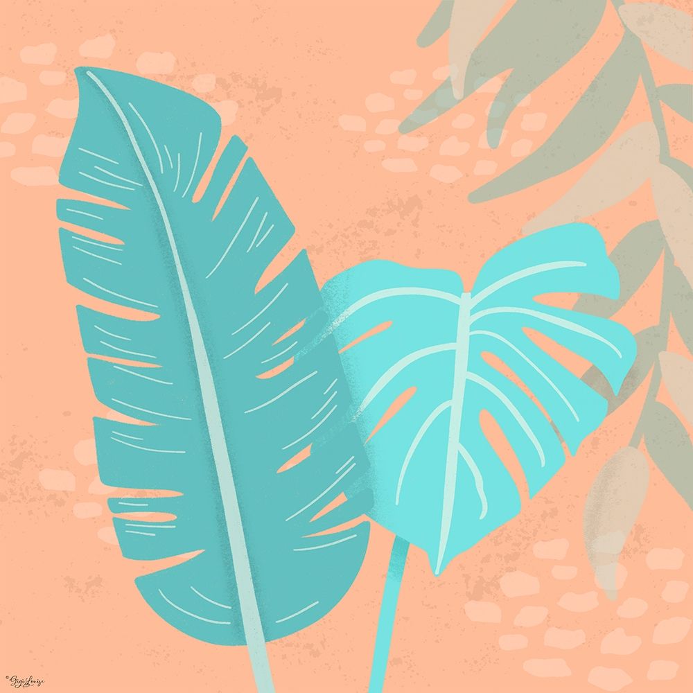 Art Print: Tropical Leaves 1