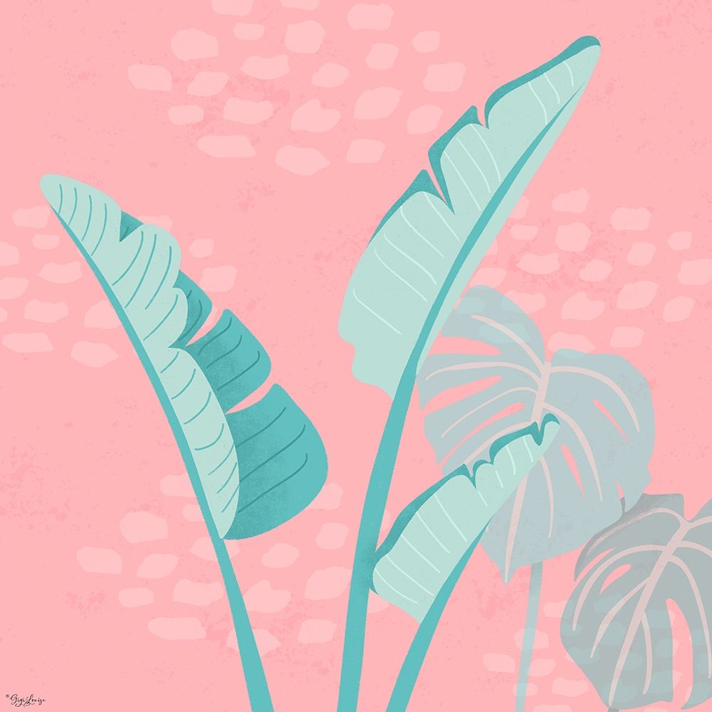 Art Print: Tropical Leaves 2