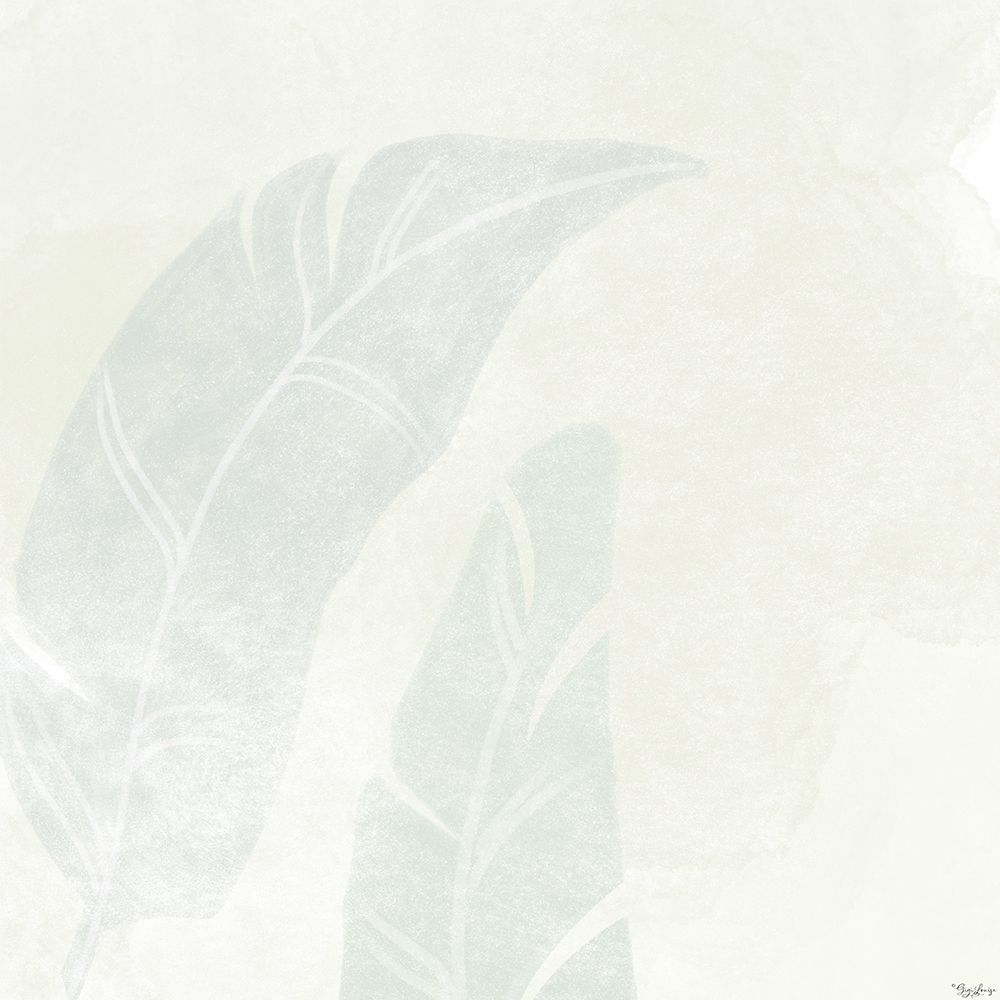 Art Print: Alabaster Leaves 2