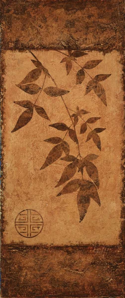 Wall Art Painting id:7539, Name: Vertical Leaves II, Artist: Emery, Kristin