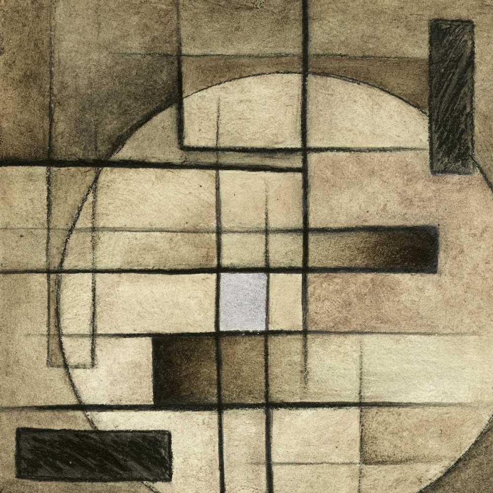 Wall Art Painting id:7669, Name: Brown Circle Box II, Artist: Emery, Kristin