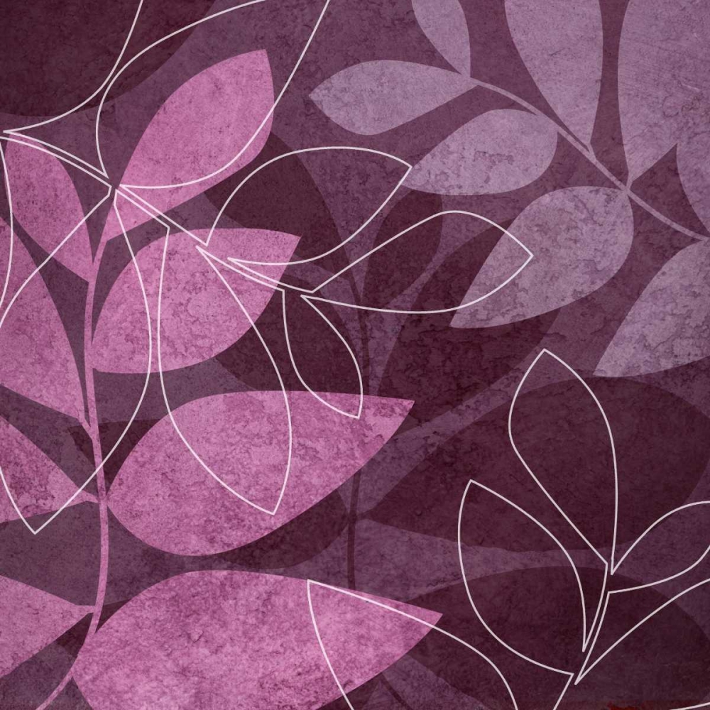 Wall art: Purple Leaves I, by Emery, Kristin