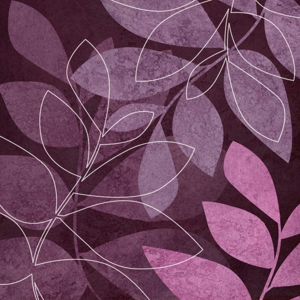 Wall art: Purple Leaves II, by Emery, Kristin