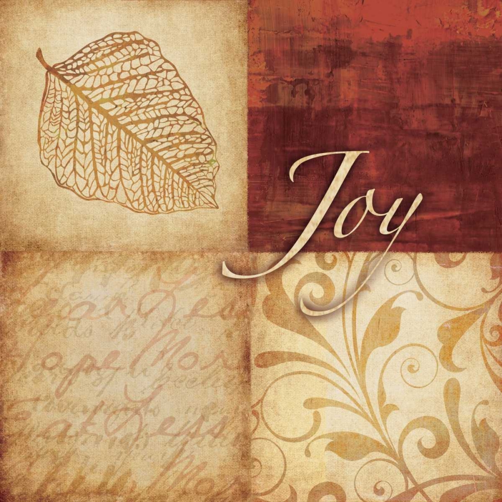 Wall art: Red and Gold Joy I, by Emery, Kristin