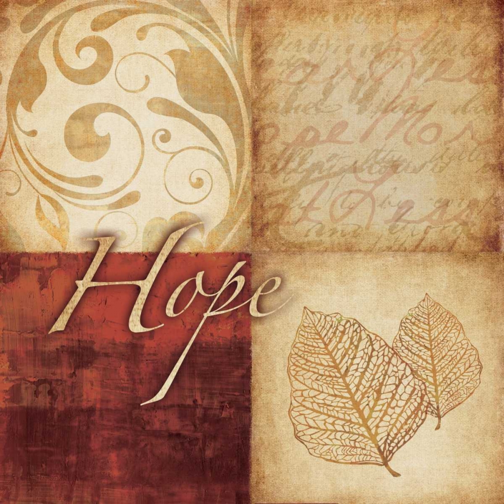 Wall art: Red Gold Hope, by Emery, Kristin