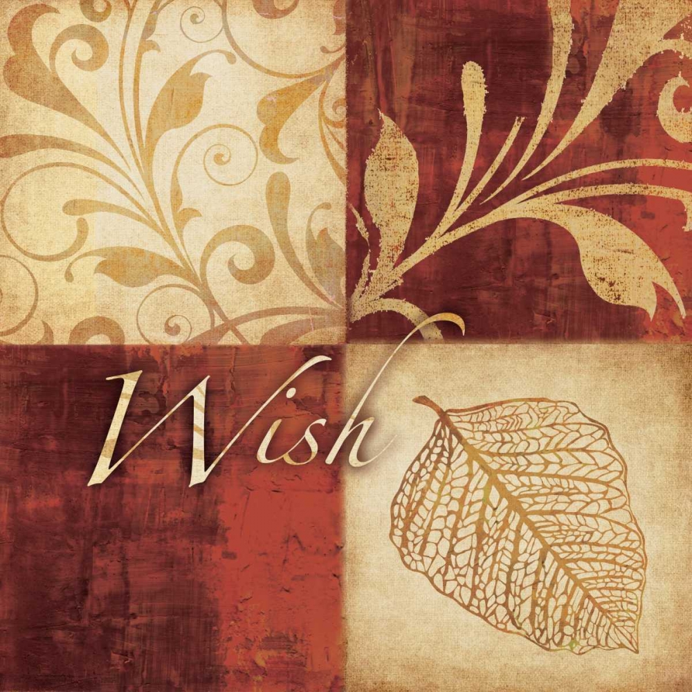 Wall Art Painting id:7727, Name: Red and Gold Wish I, Artist: Emery, Kristin