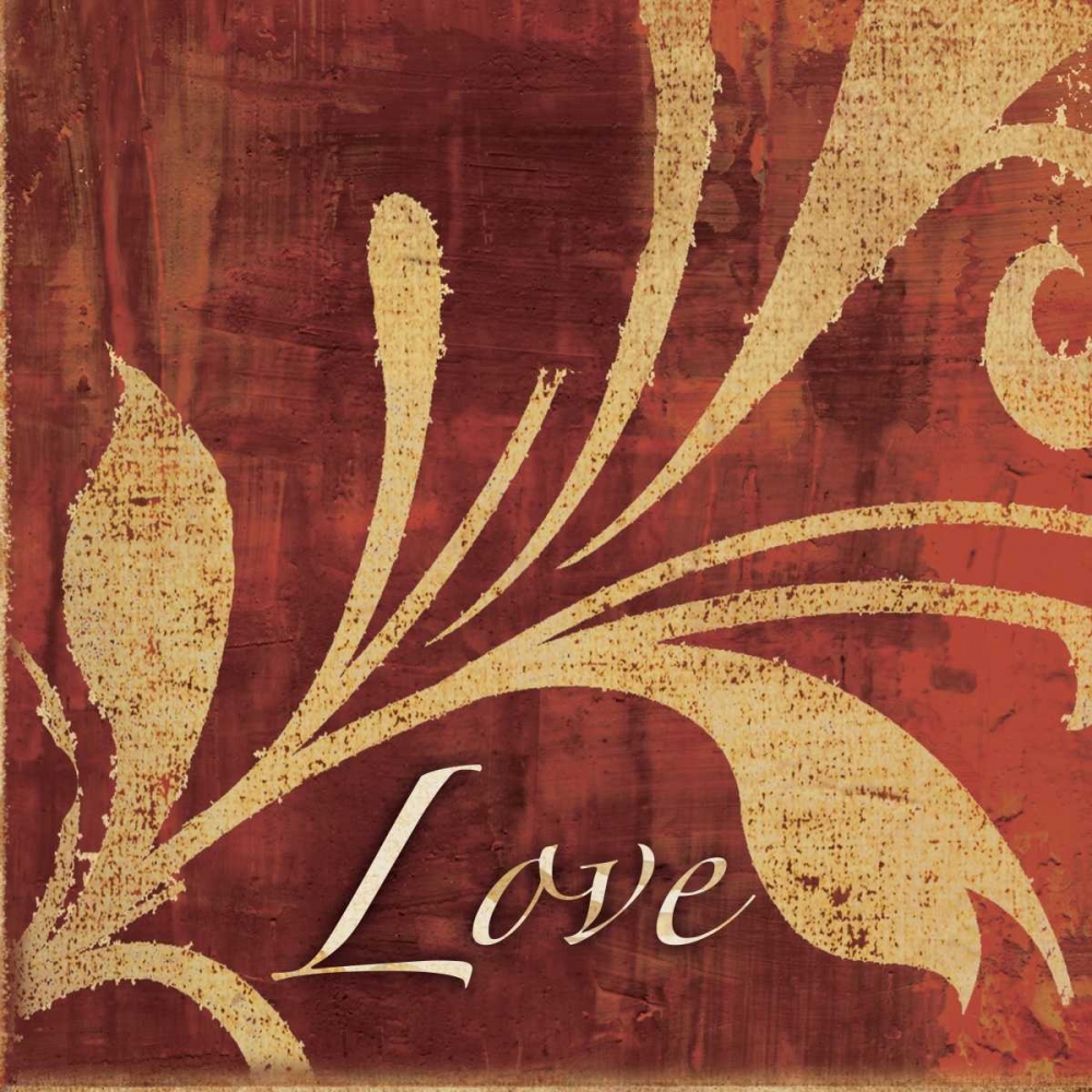 Wall Art Painting id:7729, Name: Red Gold Love, Artist: Emery, Kristin