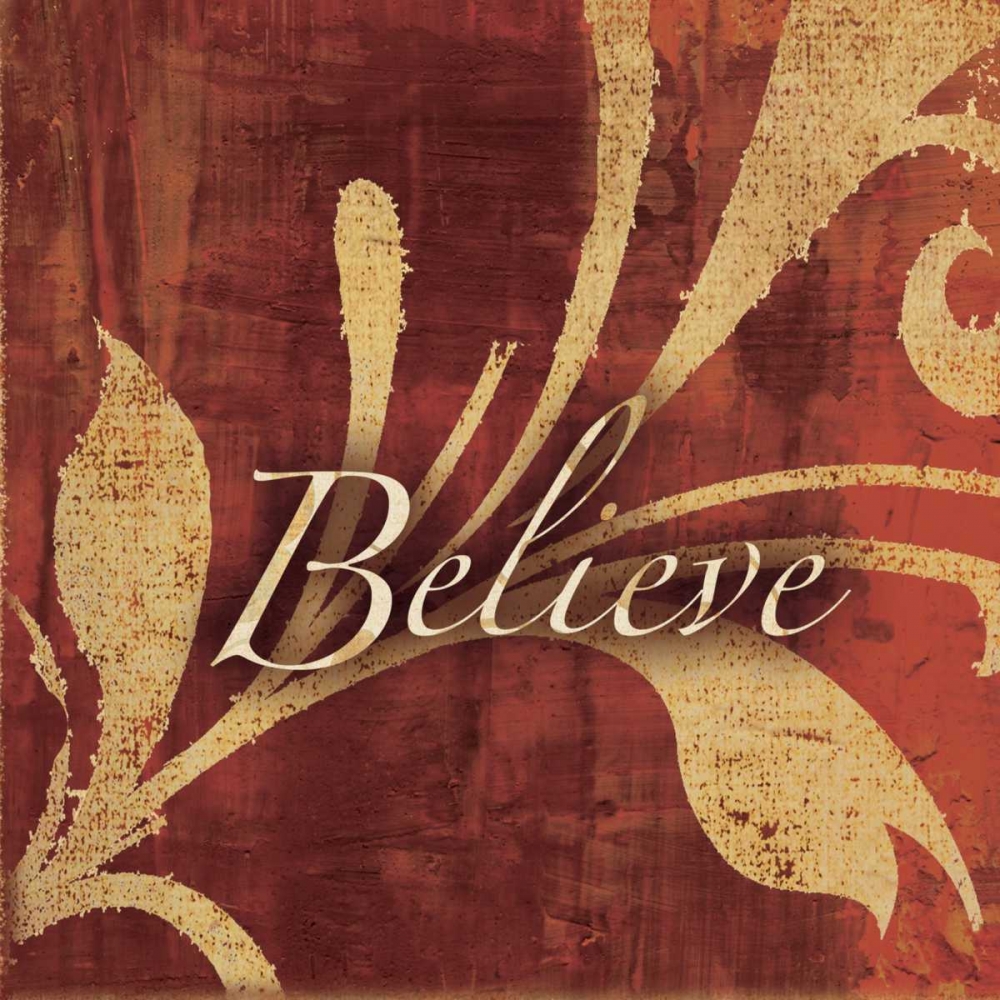 Wall Art Painting id:7733, Name: Red Gold Believe, Artist: Emery, Kristin