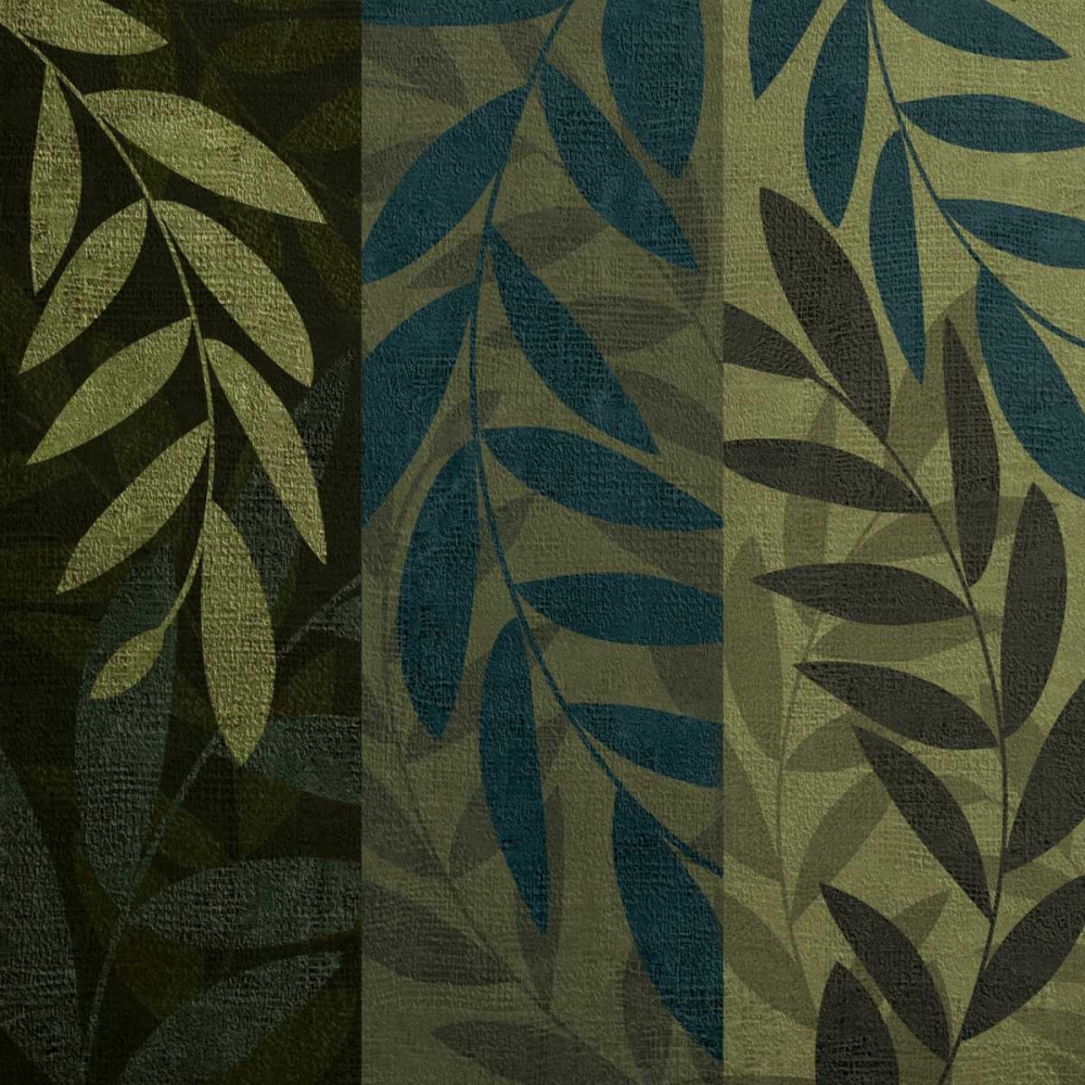 Wall Art Painting id:7744, Name: Green and Blue 3 Panel I, Artist: Emery, Kristin