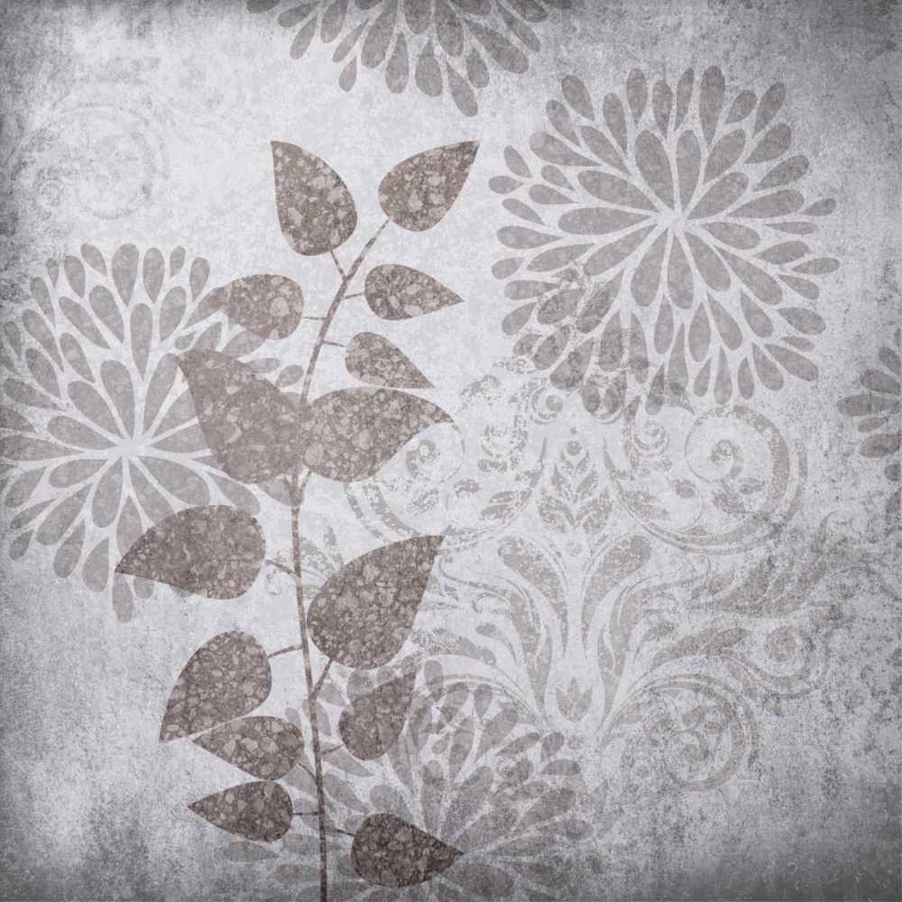 Wall art: Warm Gray Flowers I, by Emery, Kristin