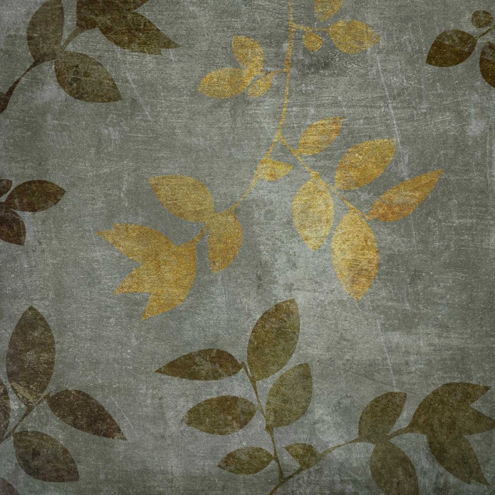 Wall art: Gold and Brown Leaves I, by Emery, Kristin
