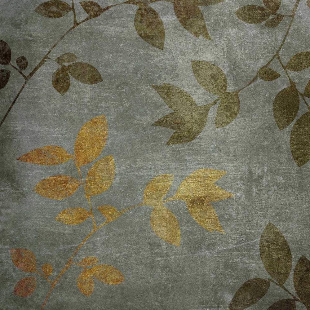 Wall Art Painting id:7806, Name: Gold and Brown Leaves II, Artist: Emery, Kristin