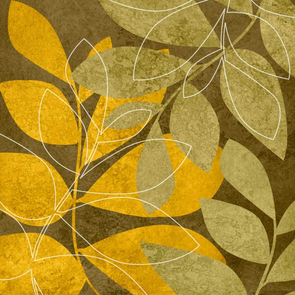 Wall art: Yellow and Brown Leaves II, by Emery, Kristin