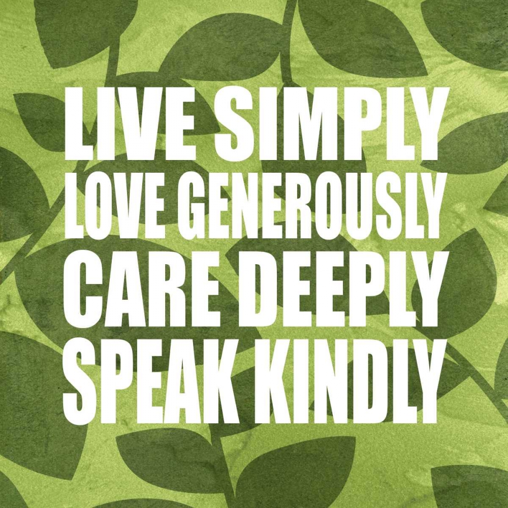 Wall art: Live Simply, by Emery, Kristin