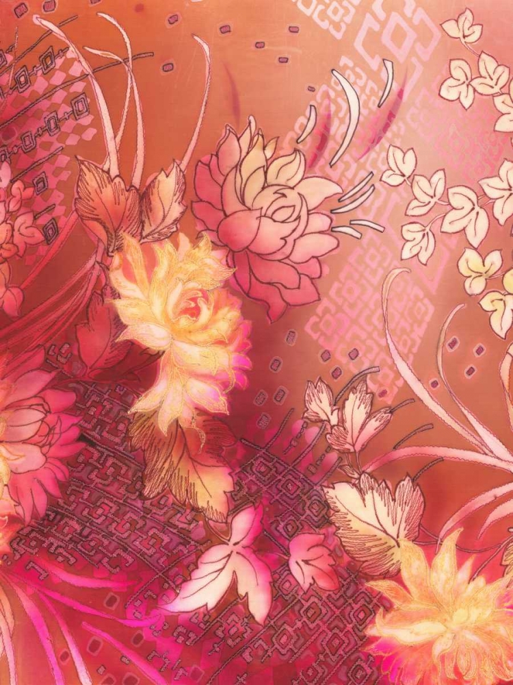 Art Print: Crimson Collage 5