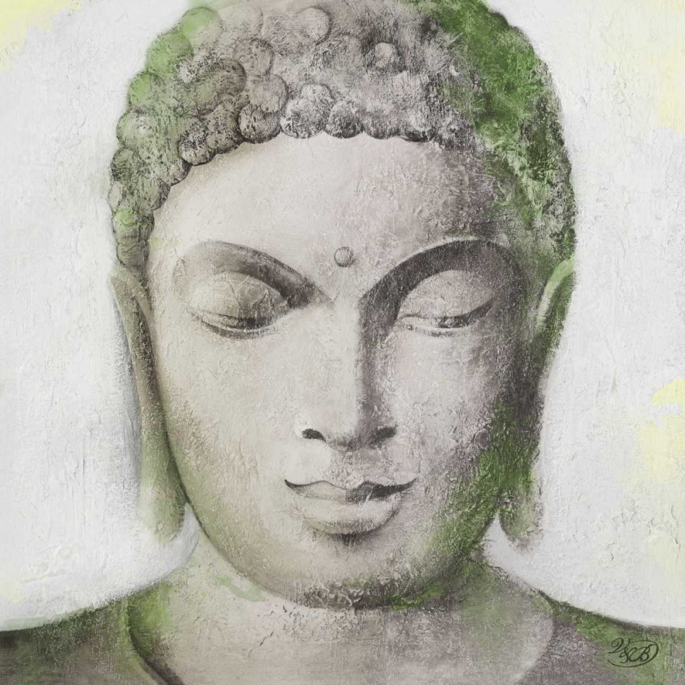 Wall Art Painting id:173772, Name: Peaceful Buddha Green, Artist: Isabella
