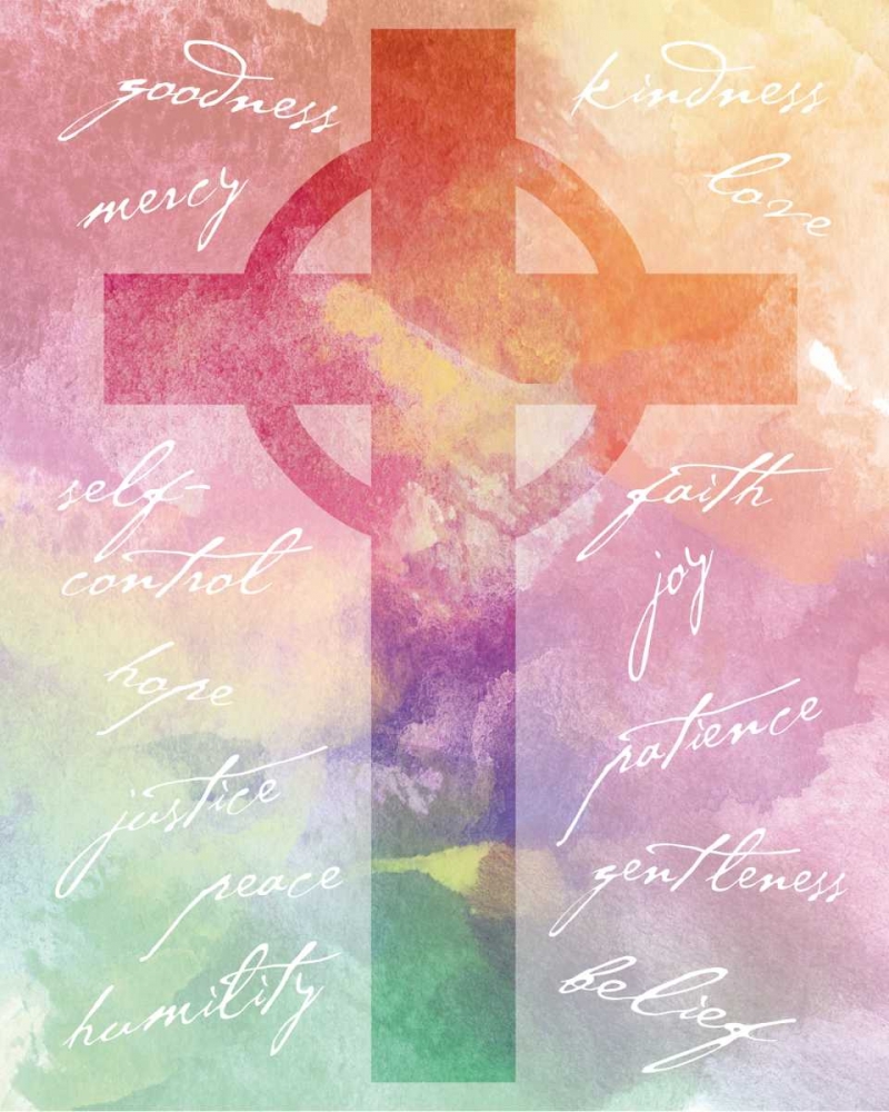 Art Print: Watercolor Cross Words 2