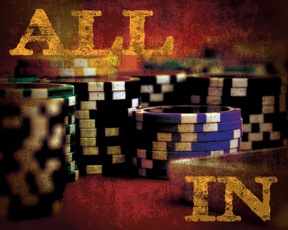 Wall Art Painting id:87063, Name: All In Casino Grunge 4, Artist: Hogan, Melody