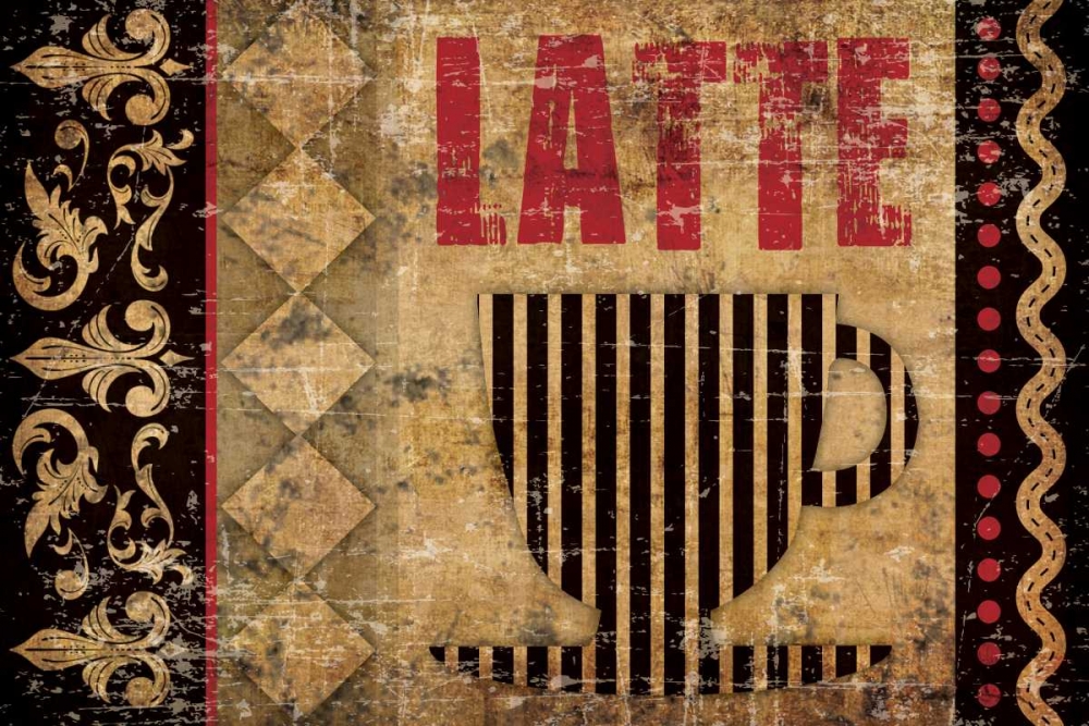 Wall Art Painting id:152488, Name: Latte Sipping 2, Artist: Hogan, Melody