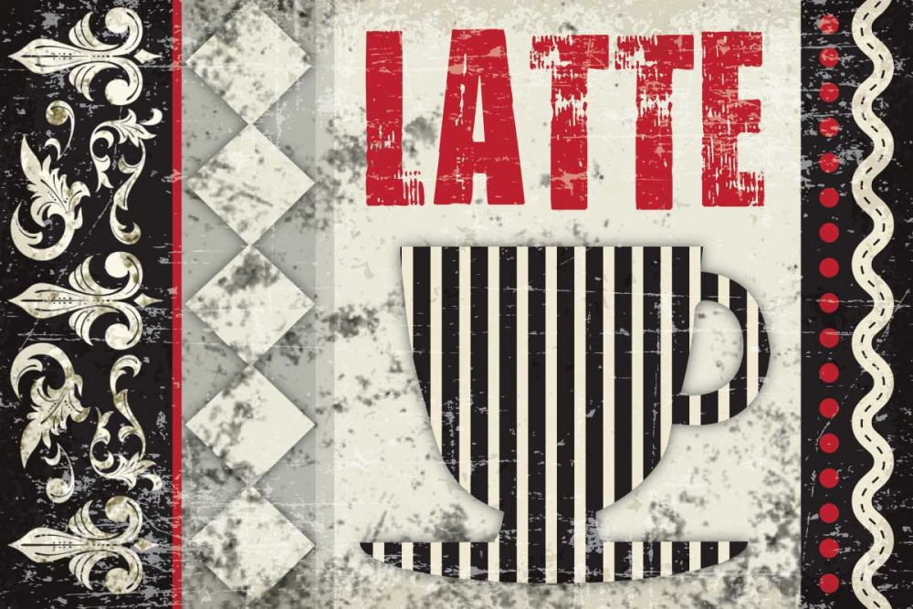 Wall Art Painting id:152489, Name: Latte Sipping 3, Artist: Hogan, Melody