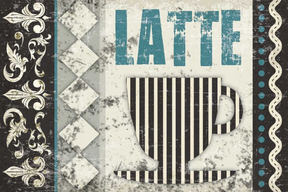 Wall Art Painting id:152487, Name: Latte Sipping 1, Artist: Hogan, Melody