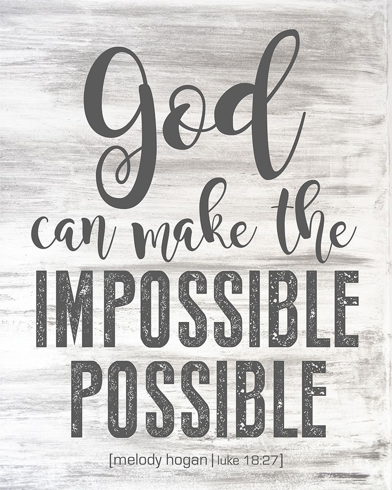 Art Print: Luke 18:27