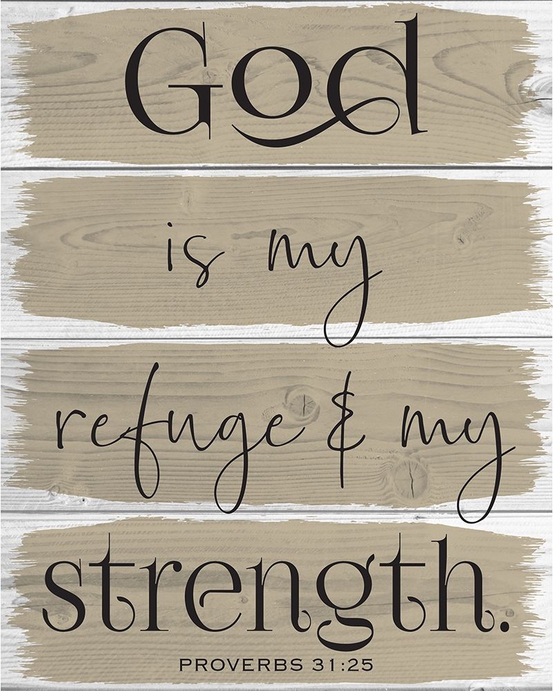 Art Print: God Wood Panels 4