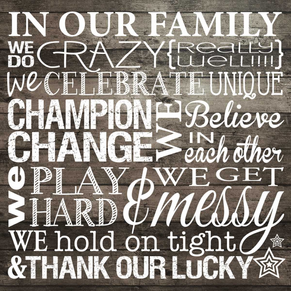 Wall Art Painting id:152567, Name: In Our Family, Artist: Hogan, Melody