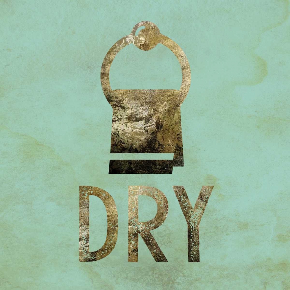 Wall Art Painting id:150370, Name: Mint Glitz Bath 3, Artist: Hogan, Melody