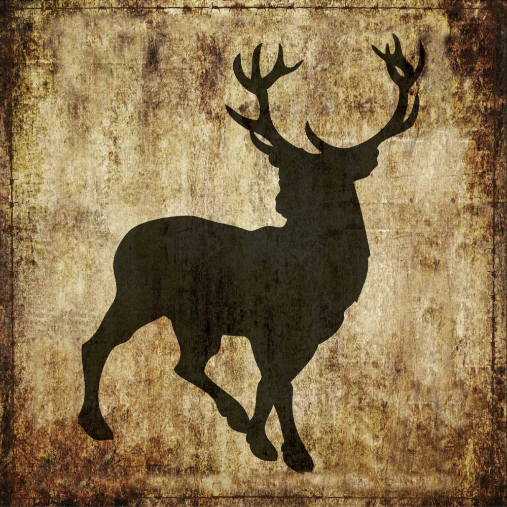 Wall Art Painting id:138876, Name: Barbwire Deer, Artist: Hogan, Melody