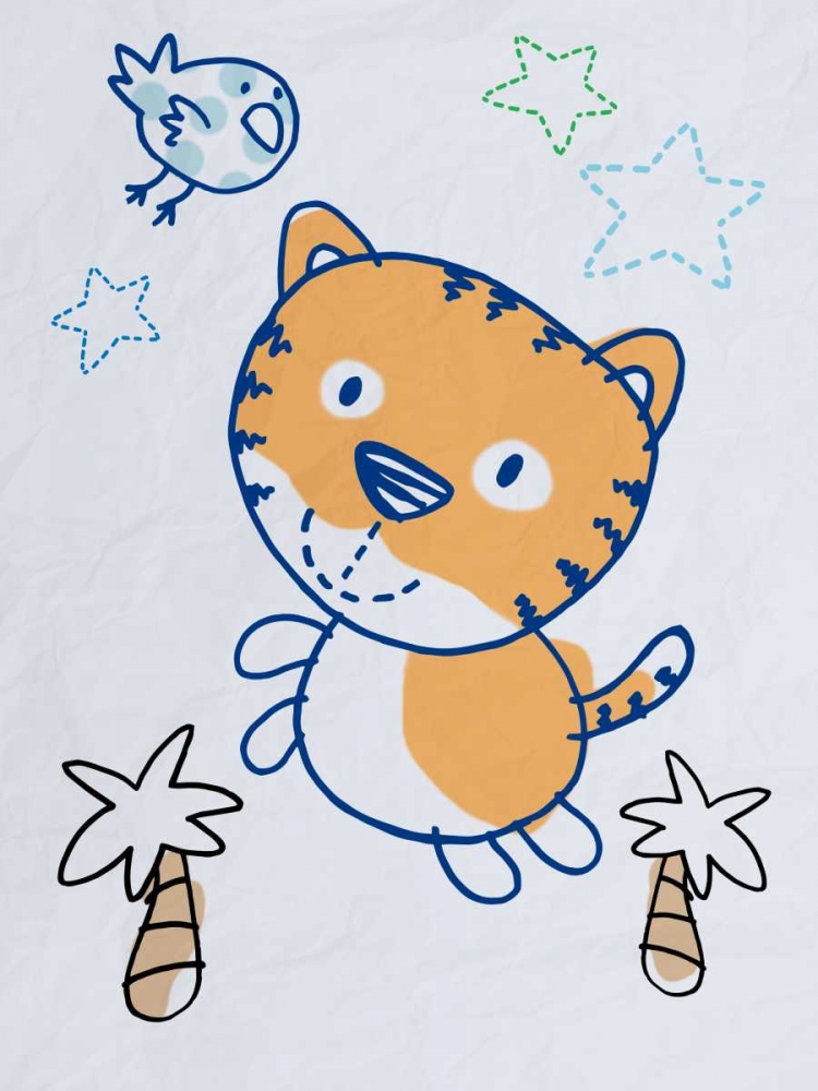 Art Print: Playful Tiger