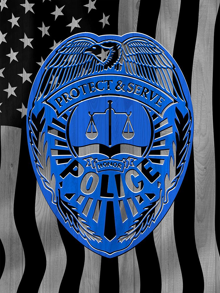 Wall Art Painting id:558053, Name: American Police Officer, Artist: Prime, Marcus