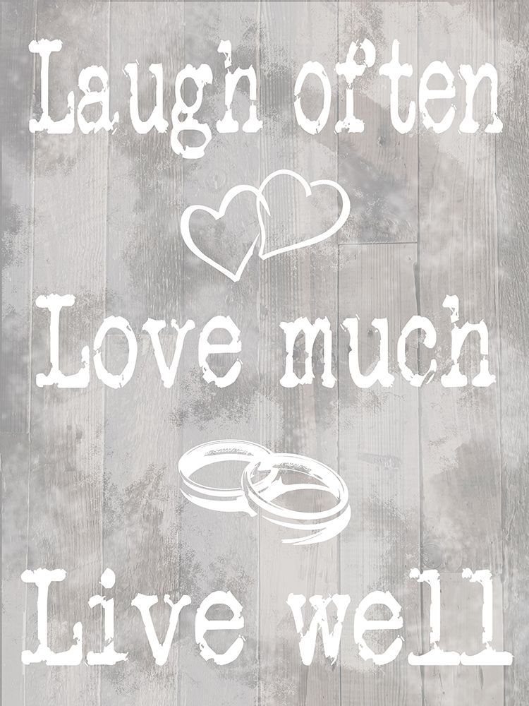 Art Print: Laugh Love Live