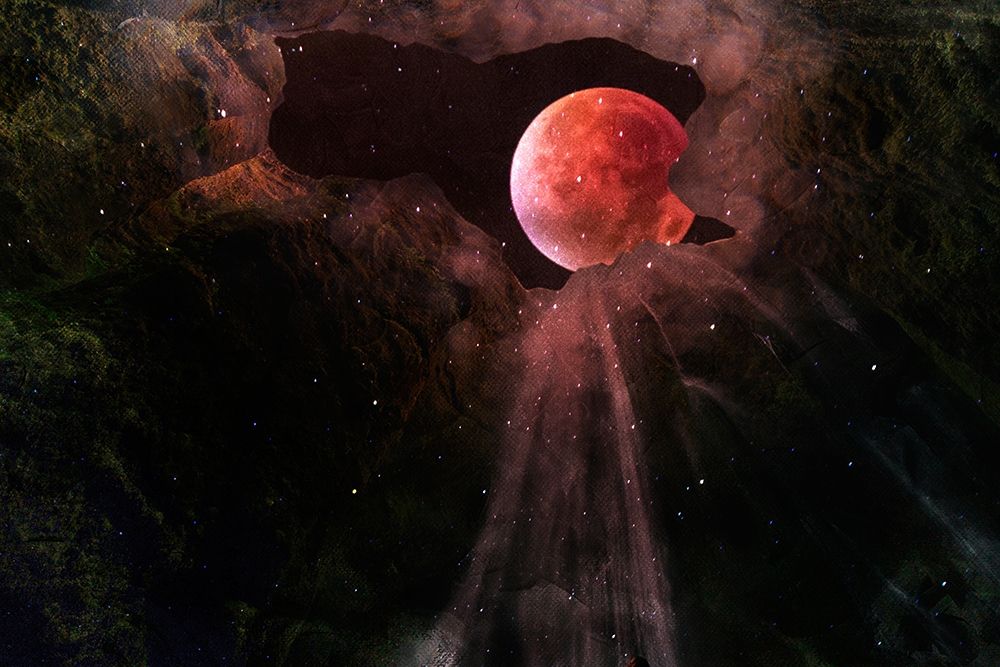 Art Print: Moonlit Caves 1