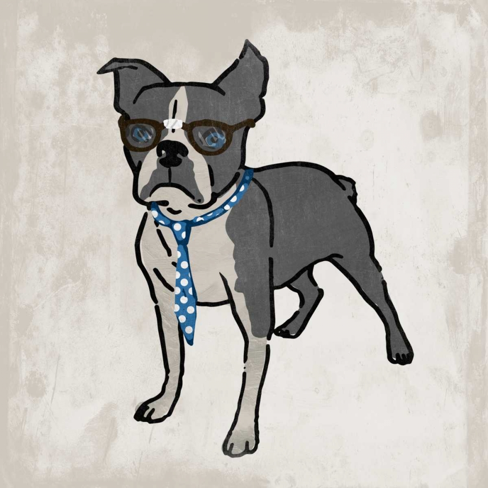 Art Print: Nerdy Terrier 2