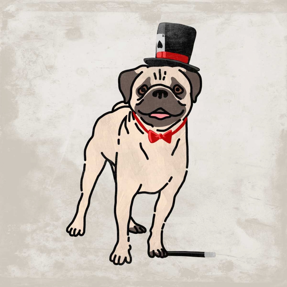 Art Print: Magical Pug 2