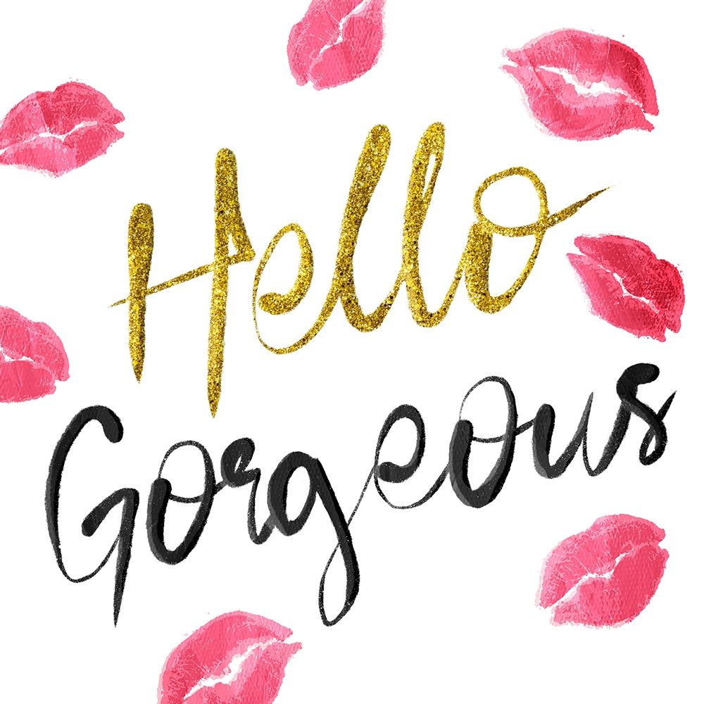 Art Print: Hello Glitter Kiss