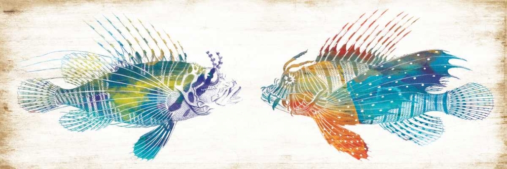 Wall Art Painting id:184335, Name: Fish Kiss, Artist: Villa, Milli