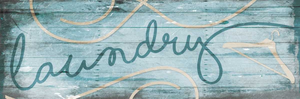 Wall Art Painting id:184337, Name: Laundry Hanger Blue, Artist: Villa, Milli