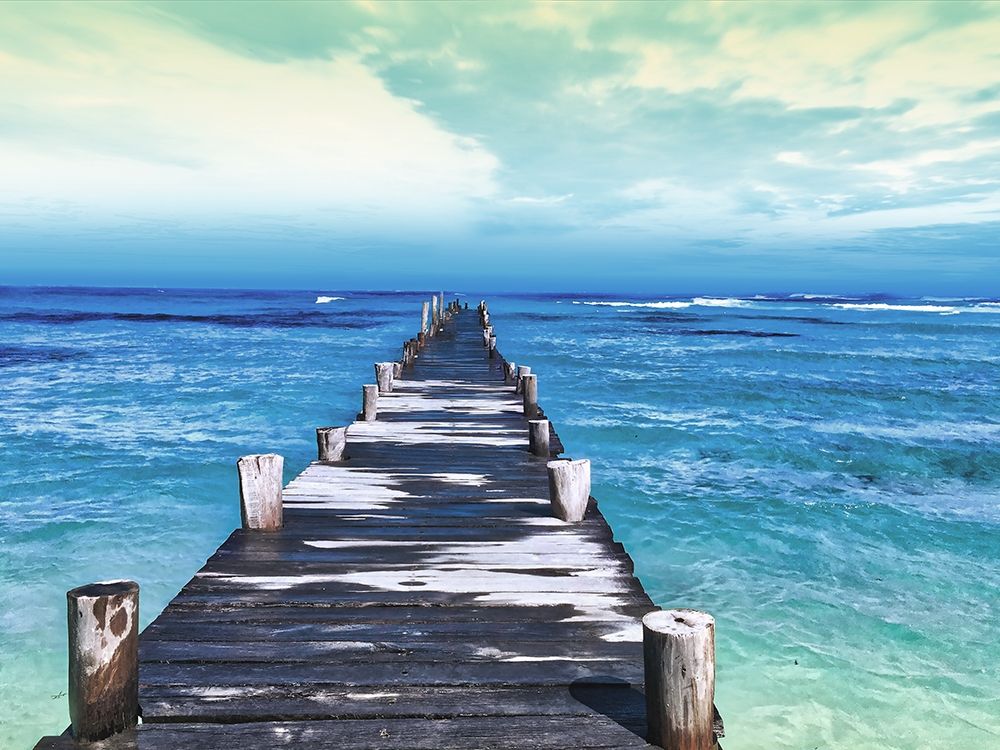 Wall Art Painting id:190865, Name: Dock at Sea, Artist: Villa, Milli