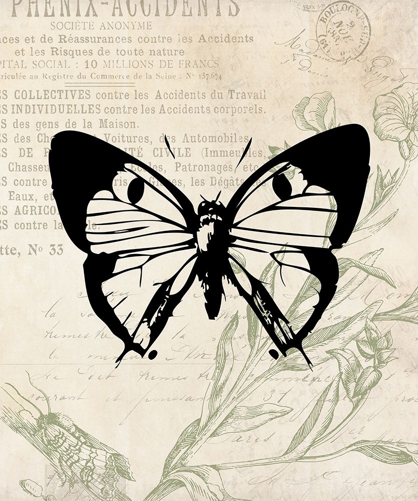 Art Print: Vintage Insects Two