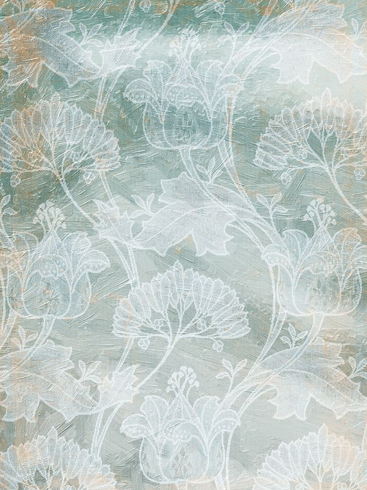 Art Print: Rustic Teal Grey Vine