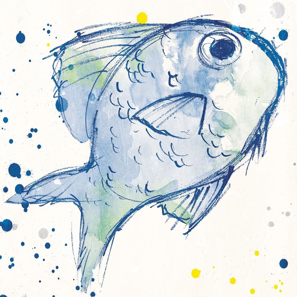 Art Print: Minimal Sketch Fish
