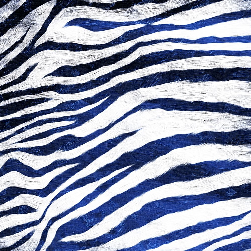 Wall art: Indigo Zebra, by Villa, Milli