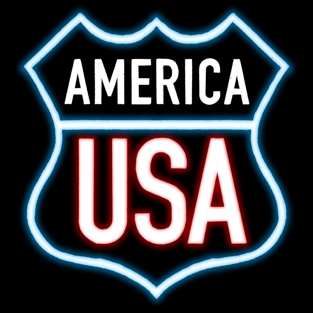 Wall art: American USA Neon, by Villa, Milli