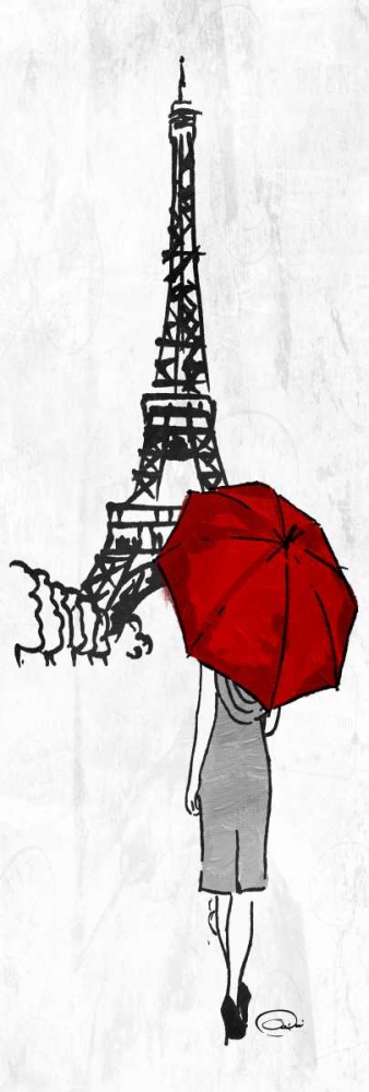 Wall Art Painting id:138942, Name: Eiffel Umbrella, Artist: OnRei